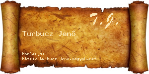 Turbucz Jenő névjegykártya